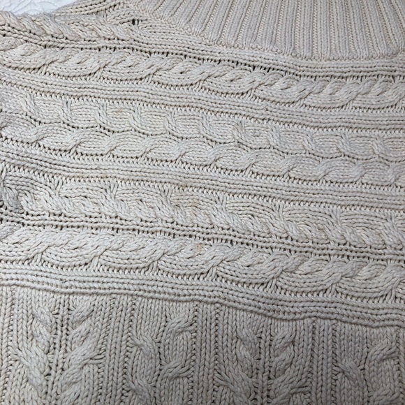 Express Cableknit Mock Turtleneck Sweater Sz XS - Picture 3 of 6